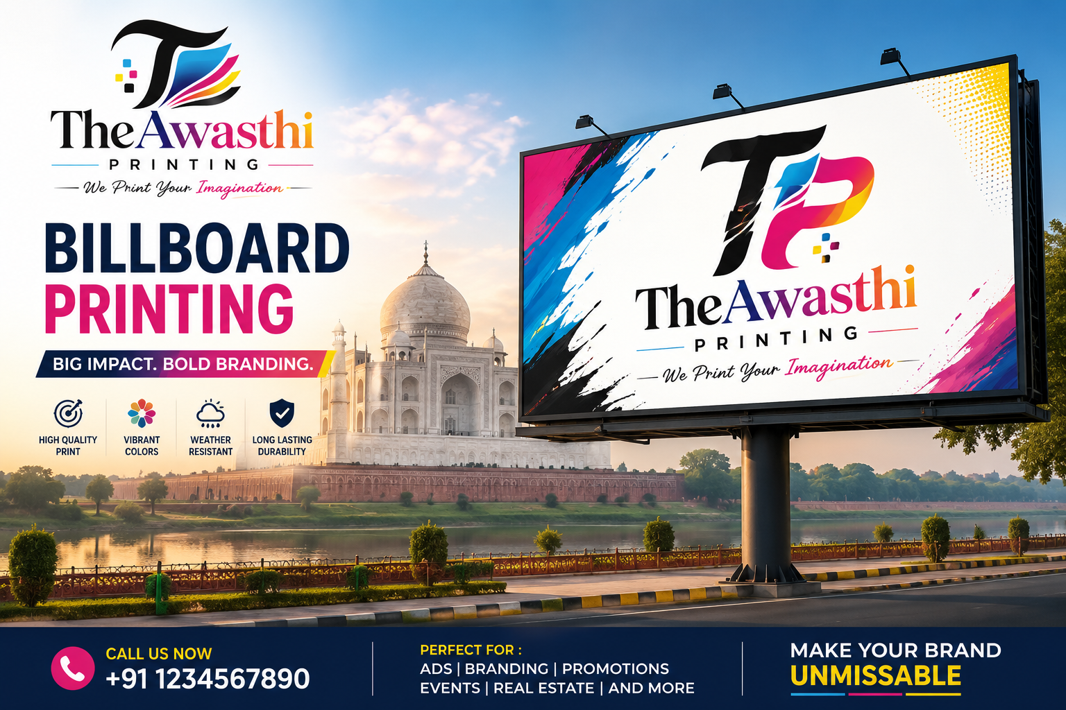 Large format billboard printing