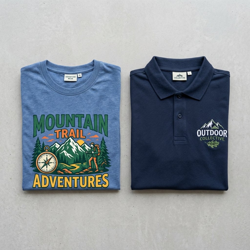 Custom printed T-Shirt mockup